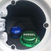 Fit 2013-2017 Dodge Ram Magnetic Aluminum Diesel Fuel Gas Cap & DEF Cap Blue Set