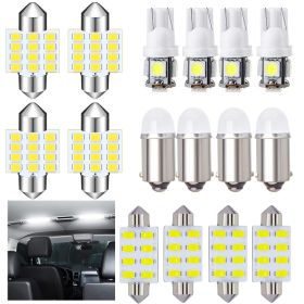 16PCS LED Light Bulb 6000K T10 31 mm 42 mm Ba9s Festoon Bulbs LED Interior Bulbs