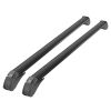2PCS Universal 110cm/43-inch Car Roof Rack Cross Bar w/ Anti-Theft Lock Adjustable Window Frame