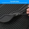 4Pcs Automotive Floor Mats Front and Rear PVC Rubber Floor Mats Heavy Duty Drive Vehicle Car Mats with Trimmable Design Fit Most Cars SUVs Trucks