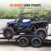 2" x 96" Tie Down Strap Kit for 10"-23" Wheels Heavy Duty Trailer