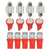 13pcs Red LED Lights Interior Package Kit For Car Dome License Plate Lamp Bulbs