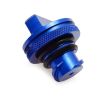 Fit 2013-2017 Dodge Ram Magnetic Aluminum Diesel Fuel Gas Cap & DEF Cap Blue Set
