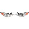 For 2011-2014 Hyundai Sonata Pair Chrome Housing Amber Corner Projector LH RH