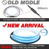 2pcs Car Door Opening Warning LED Strip Light Flashing Anti-collision Universal