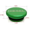 Fit 2013-2017 Dodge Ram Magnetic Aluminum Diesel Fuel Gas Cap & DEF Cap Blue Set