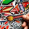 100Pcs Mixed Stickers Motocross Motorcycle Car ATV Racing Bike Helmet Decals Lot