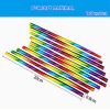 New 10×Car Interior Air Conditioner Vent Outlet Decoration Stripes Cover Rainbow