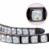 2x Car Flexible 6 LED DRL Daytime Running Light Driving Daylight Fog Light Lamp