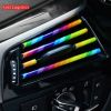 New 10×Car Interior Air Conditioner Vent Outlet Decoration Stripes Cover Rainbow