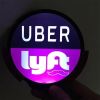 LED light UBER car stickers LYFT driver car decoration stickers