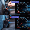 4Pcs Car Carbon Fiber Safety Seat Belt Alarm Stopper Clip Clamp Universal New