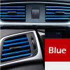10×blue Car Interior Air Conditioner Outlet Decoration Stripes Cover Accessories