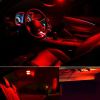 13pcs Red LED Lights Interior Package Kit For Car Dome License Plate Lamp Bulbs