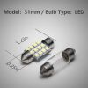 16PCS LED Light Bulb 6000K T10 31 mm 42 mm Ba9s Festoon Bulbs LED Interior Bulbs