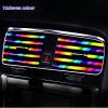 New 10×Car Interior Air Conditioner Vent Outlet Decoration Stripes Cover Rainbow