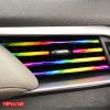 New 10×Car Interior Air Conditioner Vent Outlet Decoration Stripes Cover Rainbow
