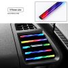 New 10×Car Interior Air Conditioner Vent Outlet Decoration Stripes Cover Rainbow