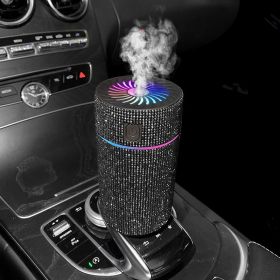 Car Mounted Air Purification Humidifier (Option: Black-USB)
