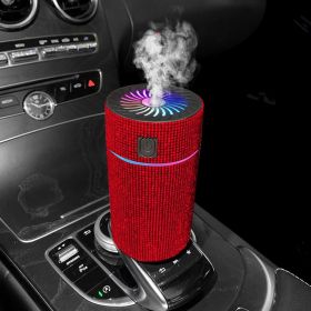 Car Mounted Air Purification Humidifier (Option: Red-USB)