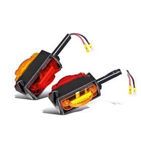 Warning Light Plastic Rear Tail Light Car Rear Tail Light (Option: Red and yellow)