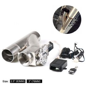 Universal Exhaust Valve For Sports Car (Option: Silver-3inches)