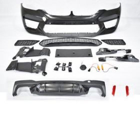Automobile G30 G38 528 530 Refitted M5 Big Surrounding Front Bar Middle Net Rear Lip (Option: 6style)