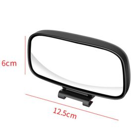 Large Field Of View Wide Angle Blind Spot Mirror Reflector (Option: Black-1PCS)