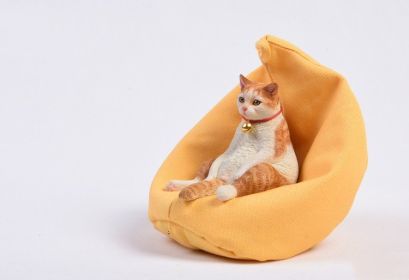 Lazy Cat Car Ornaments Charm Cat Model Small Car Ornaments Decoration (Option: 033C)