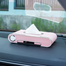 Mobile Phone Holder Tissue Box Car With High-end Pumping Paper Box (Option: Pink high version)
