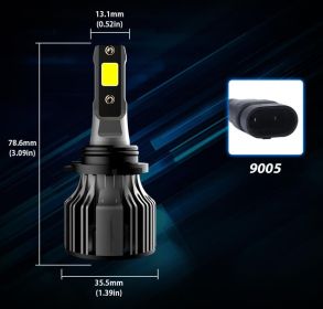 Car LED Headlight Bulbs 6000K Auto Headlamp Kit (Option: 9005style)