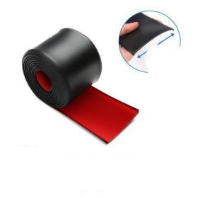 General Rubber Strip For Car Modification Side Skirts To Prevent Scratches (Option: Planeblack-7CM wide and 1meter long)
