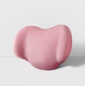 Car Headrest Neck Protection Waist Back Cushion Seat Cushion Memory Cotton (Option: Pink-Headrest)