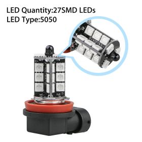 Highlight RGB With Remote Control Fog Lights Colorful Fog Lights (Option: H1)