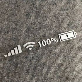 Car Windshield Stickers Signal WiFi Power Vinyl Decal Mobile Phone Car Stickers Auto Exterior Decorative Accessories Decals (Option: Reflective silver-26cm)