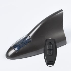 Solar Anti Rear End Warning Light Roof Tail Strobe (Color: Grey)