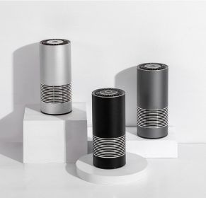 Car Indoor Wireless Air Purifier (Option: Metallic grey)