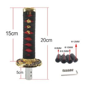 General JDM Samurai Sword Knob 200mm260mm Samurai (Option: 20cm Black)