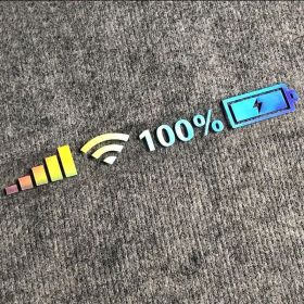 Car Windshield Stickers Signal WiFi Power Vinyl Decal Mobile Phone Car Stickers Auto Exterior Decorative Accessories Decals (Option: Colorful-26cm)