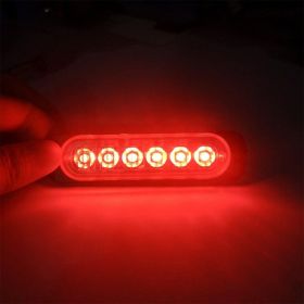 Flashing Side Light Pickup Truck Side Light Truck Side Light Flashing Warning Light Anti-collision Warning Light (Option: Red-6LED)