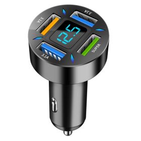 Four-port Car Charger 4USB Car Charger (Option: C177 fourport 66W)