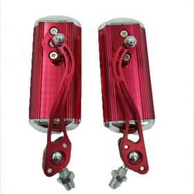 Bicycle handlebar rearview mirror (Option: Red-A pair)