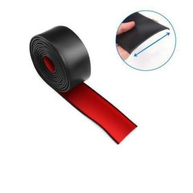 General Rubber Strip For Car Modification Side Skirts To Prevent Scratches (Option: Planeblack-5CM wide and 1meter long)