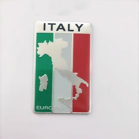 Modified Car Signs, Nameplates, Car Labels, Car Stickers, Body Stickers (Option: Italy-C)