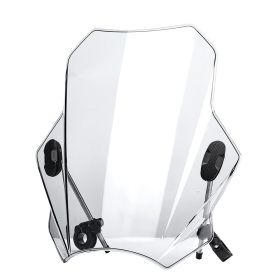 General Street Car Diversion Windshield Motorcycle Windshield (Color: White)