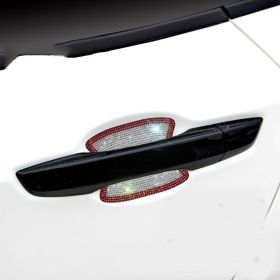 Diamond-studded Car Door Handle Stickers (Option: B)
