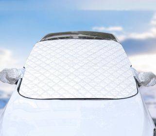Front Windshield Cover Half Cover Car Clothing Snow Shield (Option: No reflective strip8078)
