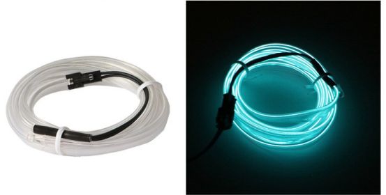 LED Interior Mood Light Luminous Line Door Slit Light (Option: Ice blue-3m cigarette lighter drive)