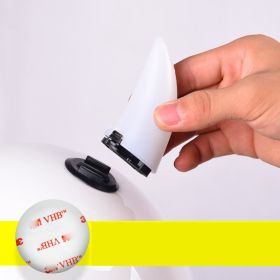 Quick Release Base Electric Vehicle Helmet Decorative Horns (Color: White)