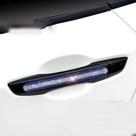 Diamond-studded Car Door Handle Stickers (Option: J)